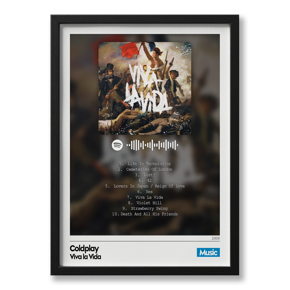 Quadro: Coldplay - Viva La Vida