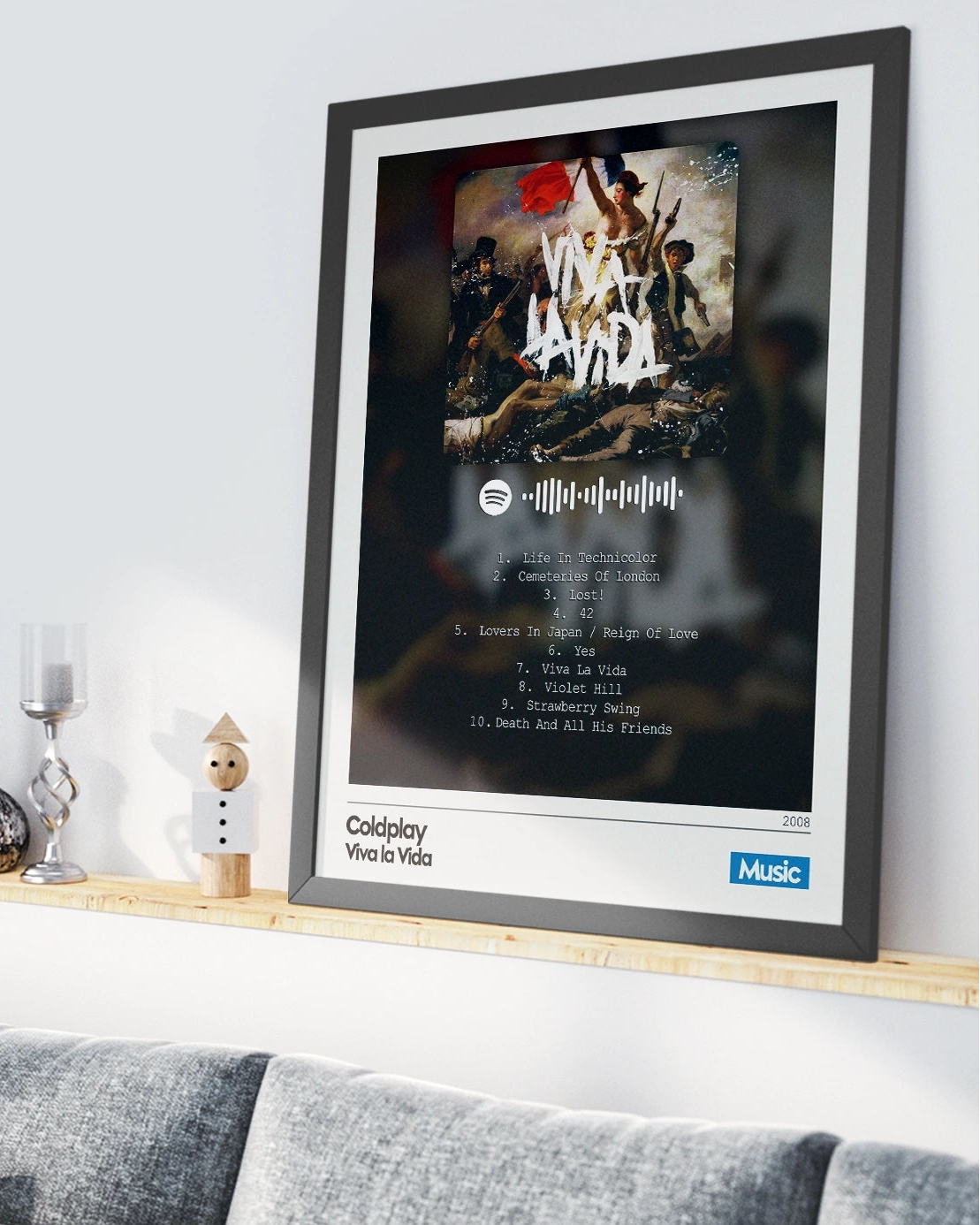 Quadro: Coldplay - Viva La Vida