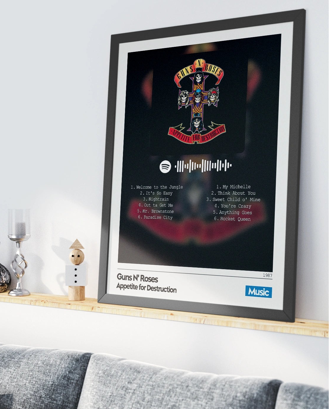 Quadro: Guns N' Roses - Appetite for Destruction