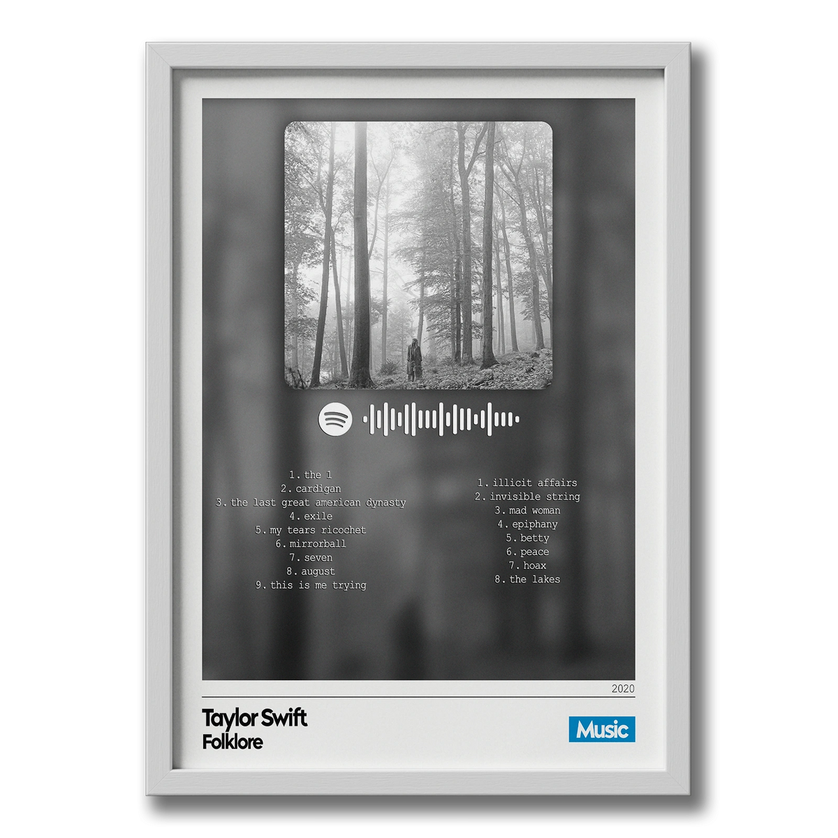 Quadro: Taylor Swift - Folklore